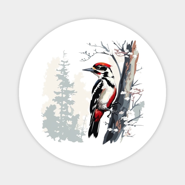 Woodpecker Magnet by zooleisurelife